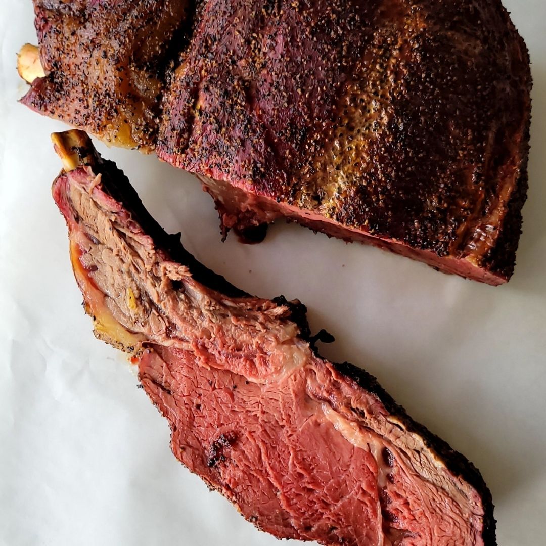 Oven Baked Bison 4-Bone Prime Rib Roast – Nebraska Bison