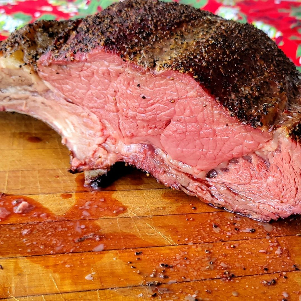 Oven Baked Bison 4-Bone Prime Rib Roast – Nebraska Bison